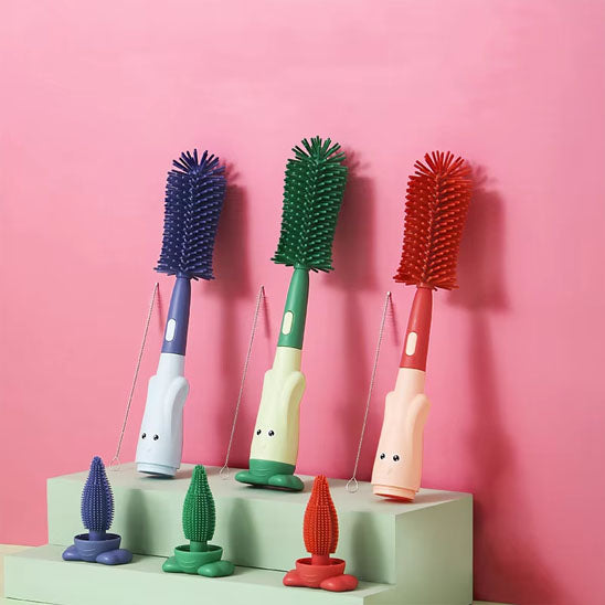 goupillon-biberon-bibi-trio-rouge-vert-mauve
