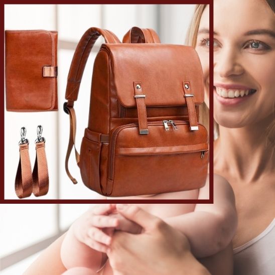 sac-a-dos-a-langer-shinny-bag-marron