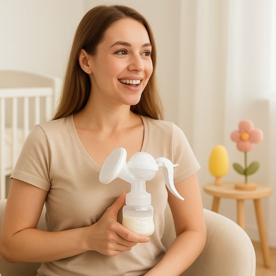 tire-lait-portable-main-lait-blanc