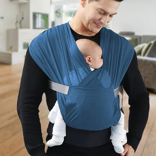 echarpe-de-portage-bebe-bebe-koalou-bleu