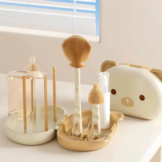 egouttoir-biberon-set-brosse-marron