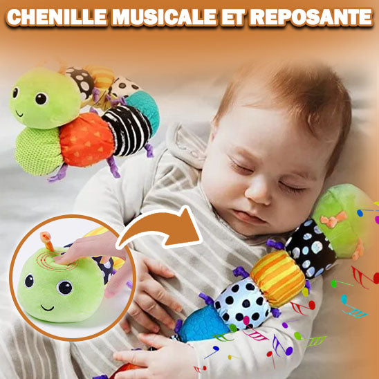 jouet-bebe-chenille-verte