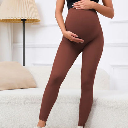 pantalon-grossesse-style-legging-marron