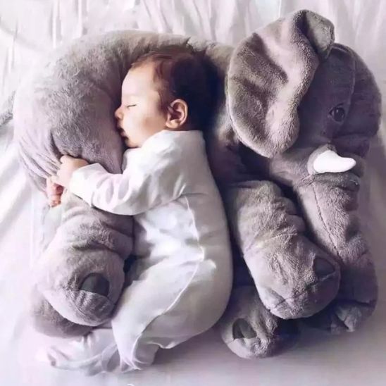 peluche-bebe-éléphant-avec-bebe