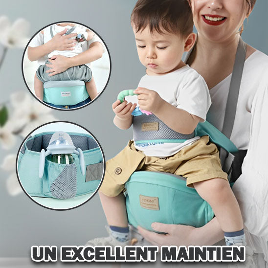 porte-bébé-baby-stool-vert-excellent-maintien