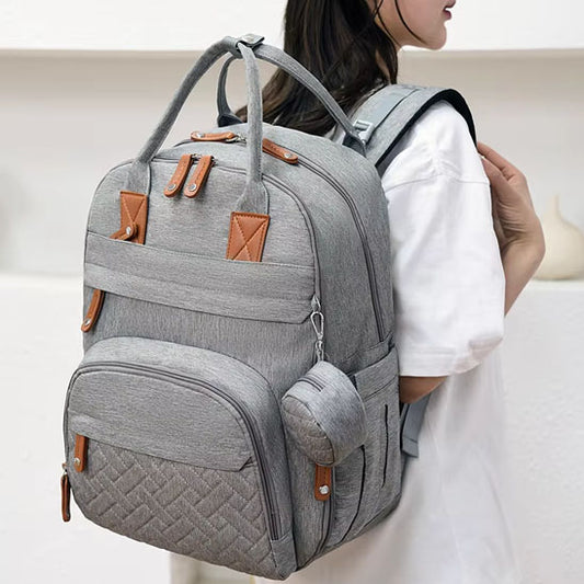 sac-a-langer-sac-a-dos-maman-organisee-gris