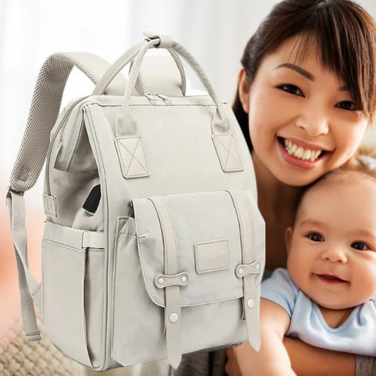 sac-à-dos-à-langer-mummy-bag-gris-blanc