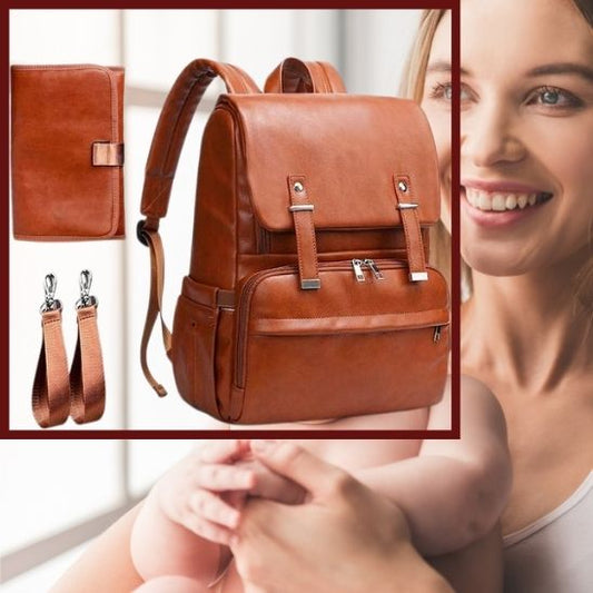 sac-a-dos-a-langer-shinny-bag-marron